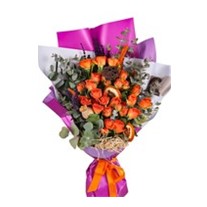 Peacy Orange Çardak Gül Buketi
