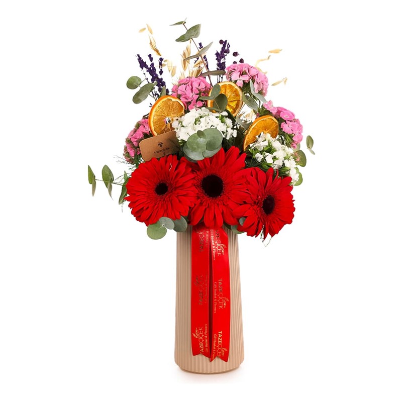 Crimson Passion Bloom Çiçek Aranjmanı