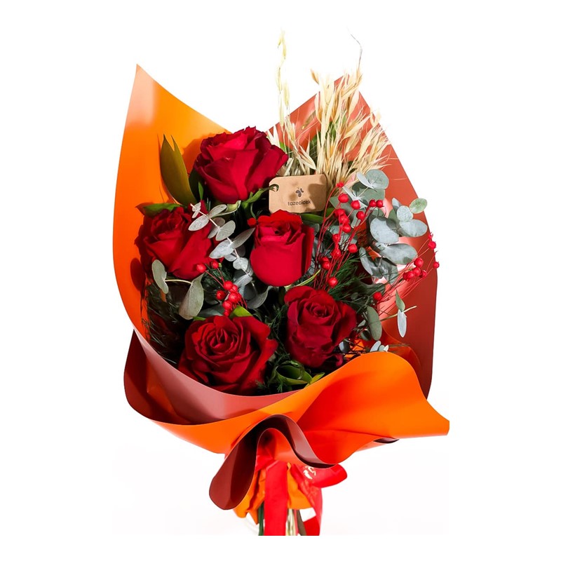 Flame’s Secret 5 Kırmızı Gül Buketi