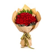 Endless Love Vow 50 Kırmızı Gül Buketi