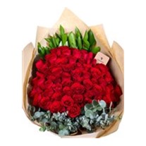 Endless Love Vow 50 Kırmızı Gül Buketi