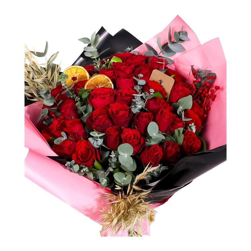 Heart to Heart 41 Kırmızı Gül Buketi