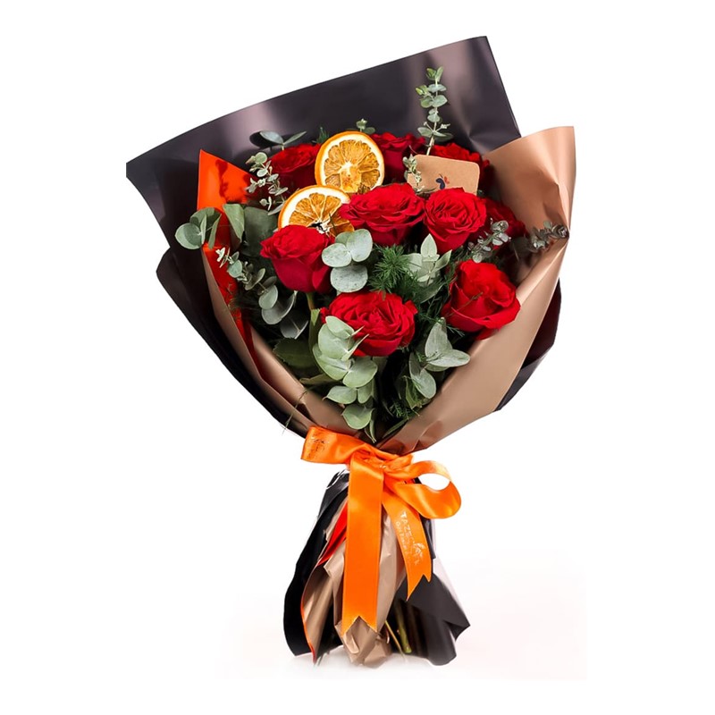 Red Passion 9 Kırmızı Gül Buketi