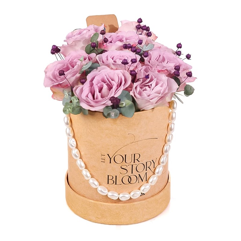 Fluffy Florals Kutuda Lila Güller