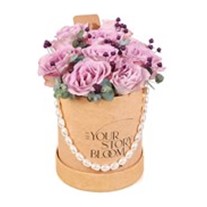 Fluffy Florals Kutuda Lila Güller