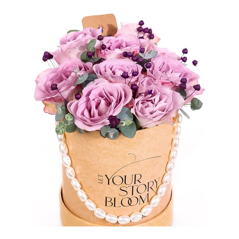 Fluffy Florals Kutuda Lila Güller
