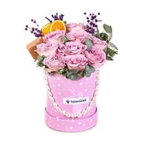 Candy Bloom Kutuda Lila Güller