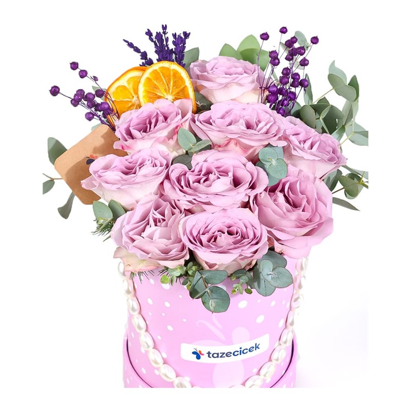 Candy Bloom Kutuda Lila Güller