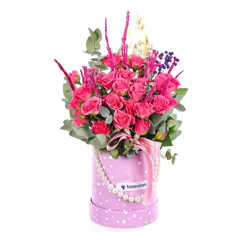 Amour Rose Kutuda Pembe Güller