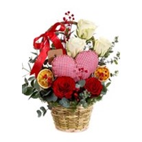 Red Love & White Hope Gül Sepeti