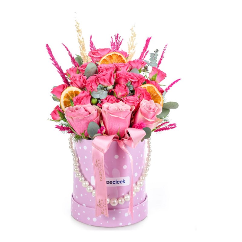 Sugar Bloom Kutuda Pembe Güller