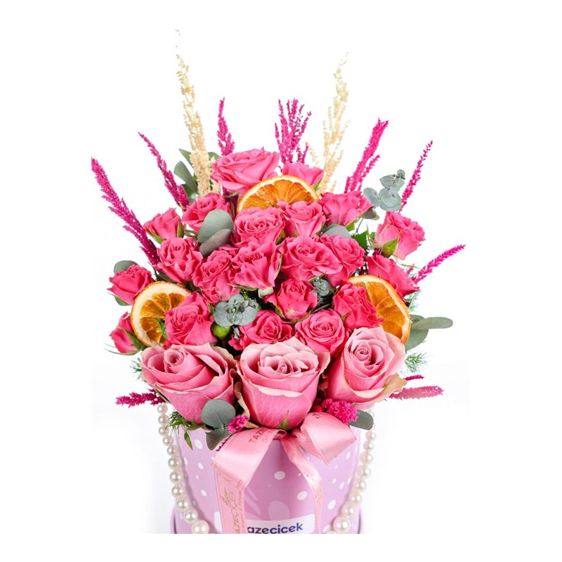 Sugar Bloom Kutuda Pembe Güller