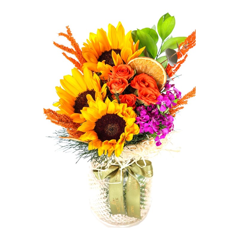 Sparkle Sunflower Ayçiçeği Aranjmanı