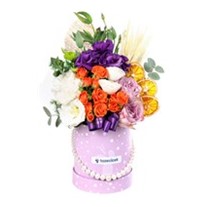 Floral Sunset Box Çiçek Aranjmanı