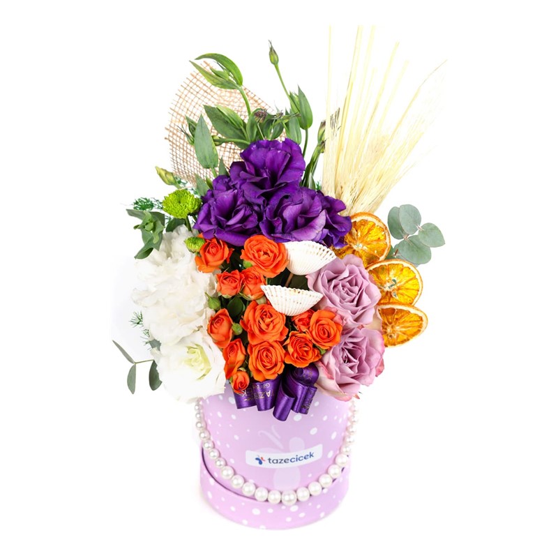 Floral Sunset Box Çiçek Aranjmanı