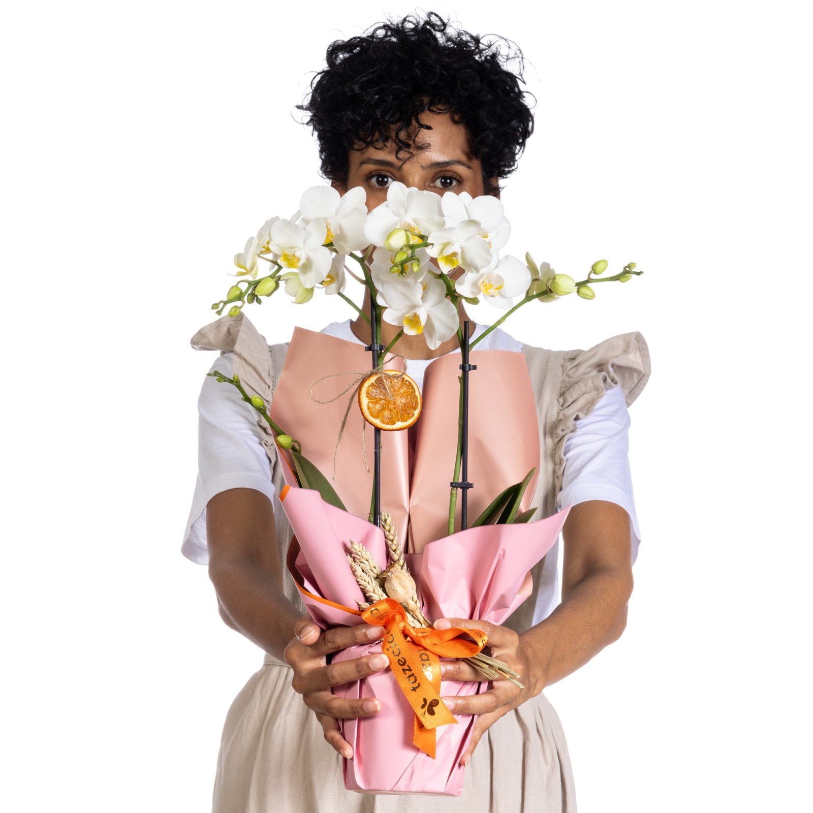 Frosty Bloom Midi Orkide