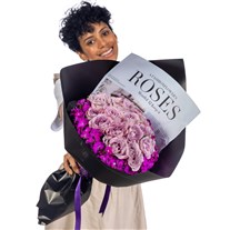 Amethyst Glow Roses Gül Buketi