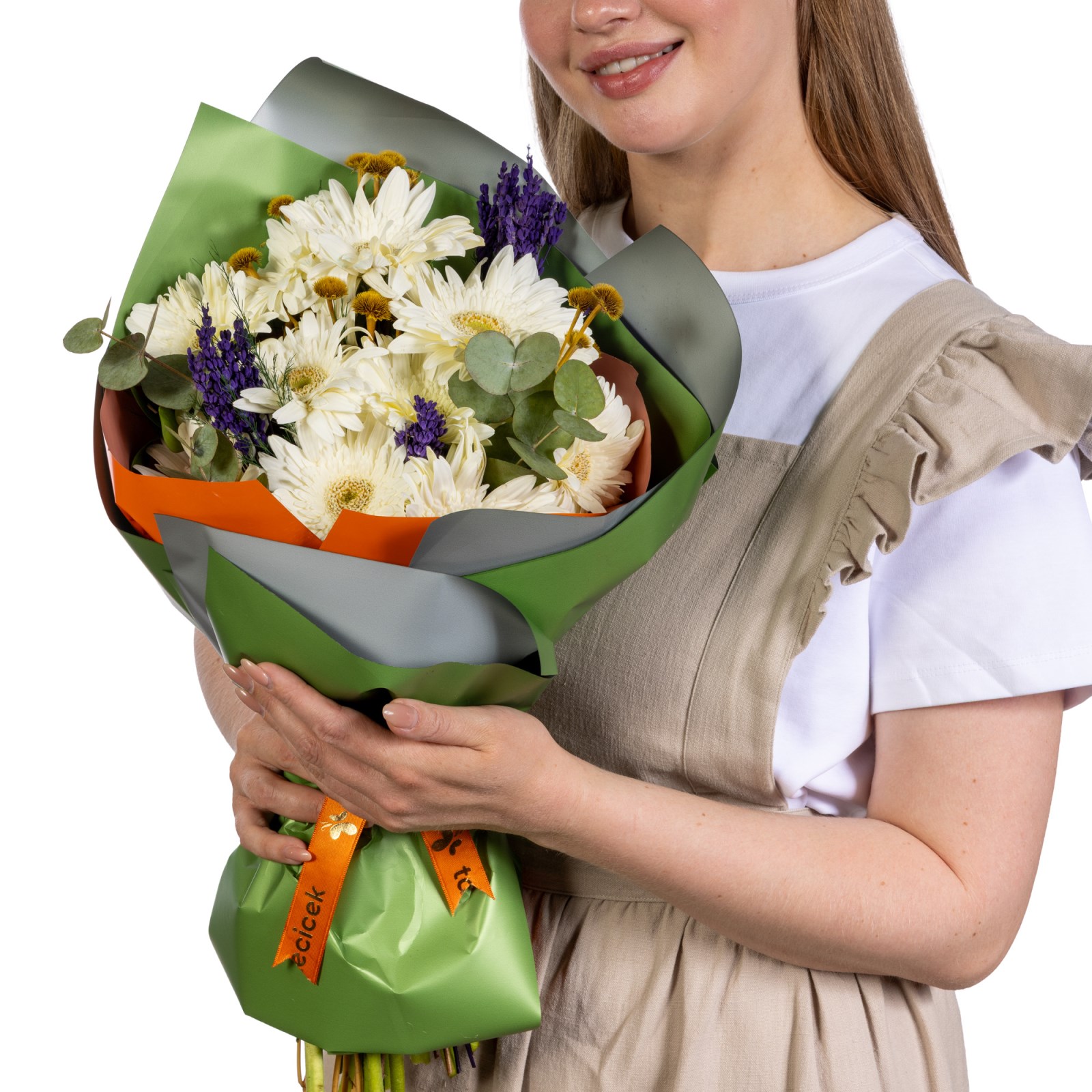Pure Breeze Bouquet Gerbera Buketi