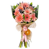 Sunset Harmony Bouquet Gerbera Buketi