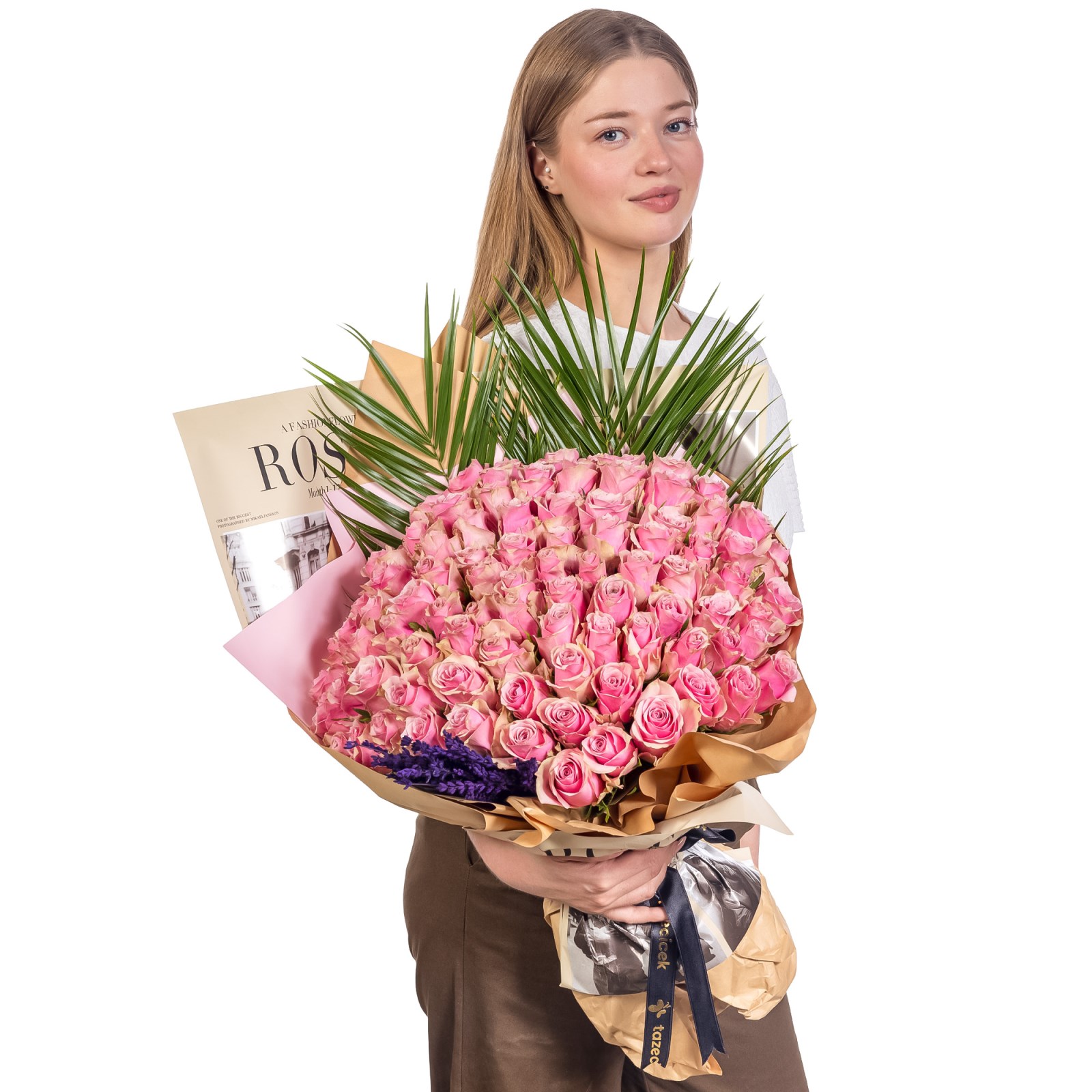Blush Symphony 101 Pembe Gül Buketi