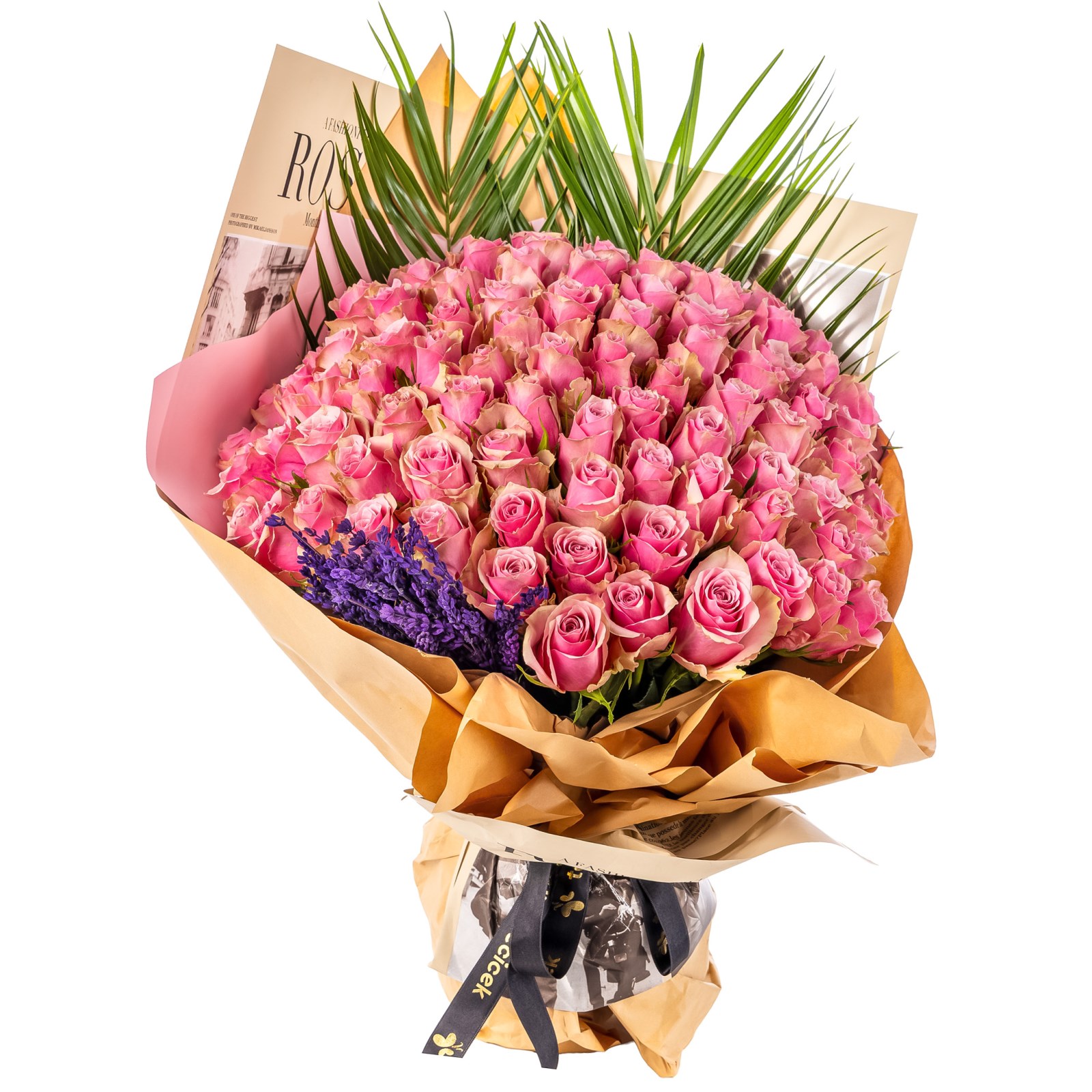 Blush Symphony 101 Pembe Gül Buketi