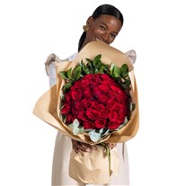 Endless Love Vow 50 Kırmızı Gül Buketi