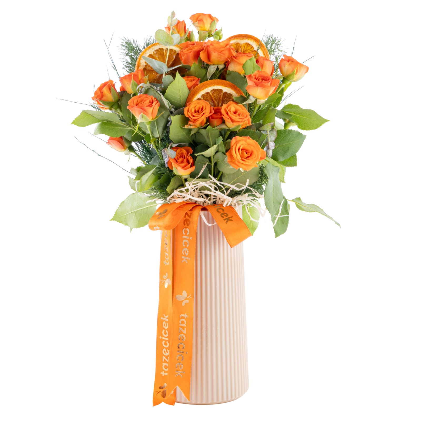 Amber Wishes 19 Mini Turuncu Gül