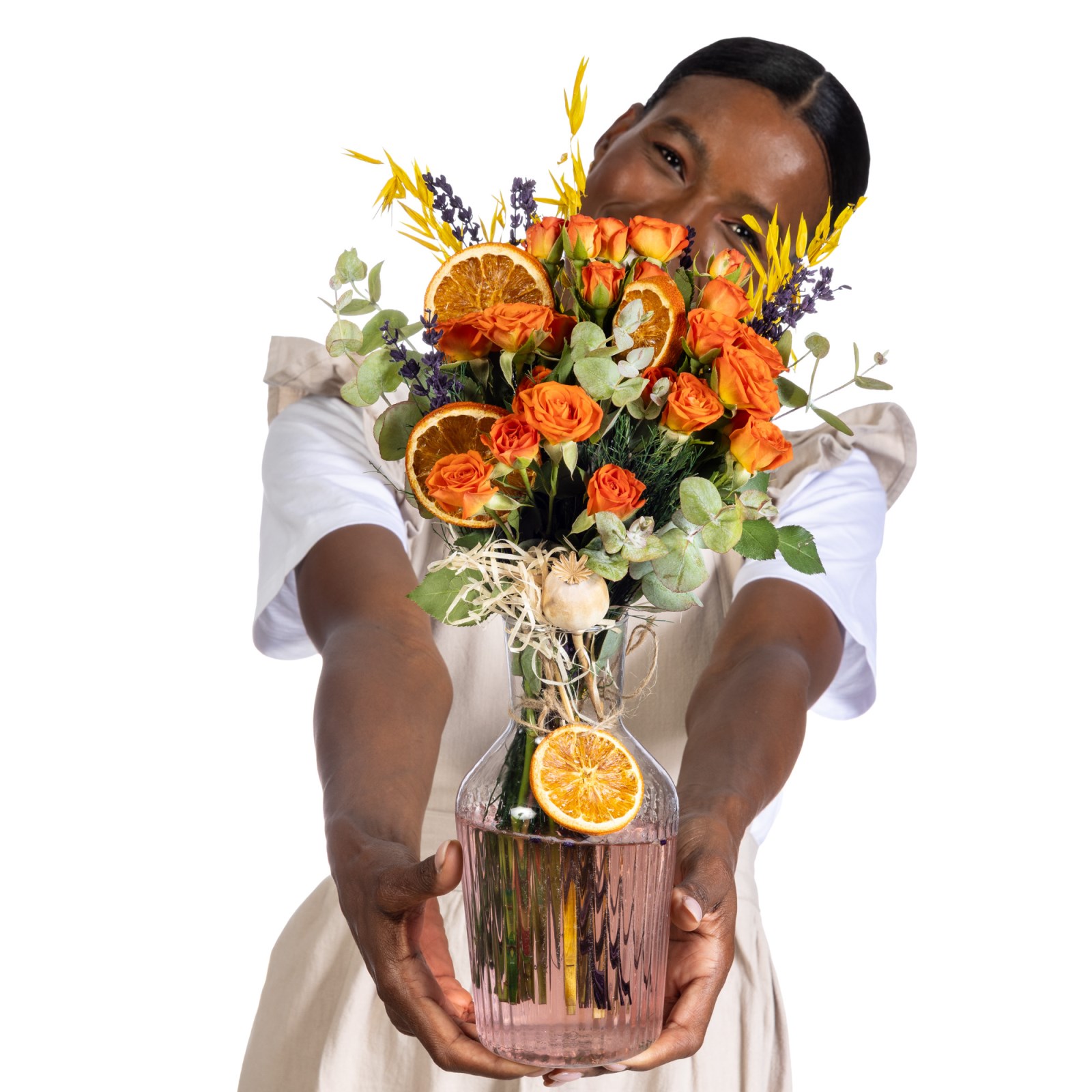 Holiday Orange Roses