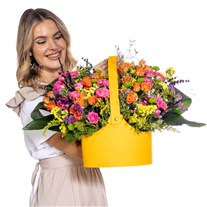 Yellow Box Çardak Gül Çantası
