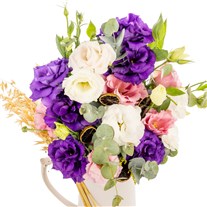 Violet Elegance Seramik Sürahide Lisyantuslar