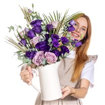 Purple Dream Seramik Sürahide Lisyantuslar