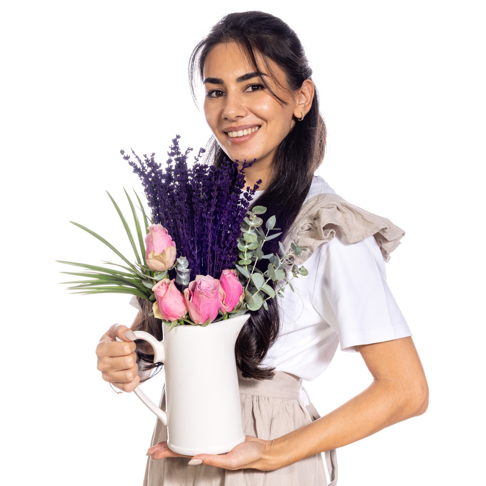 Lavender Love Seramik Sürahide Lavantalar