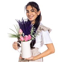 Lavender Love Seramik Sürahide Lavantalar