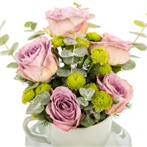 Bloomy Cup Lila Güler