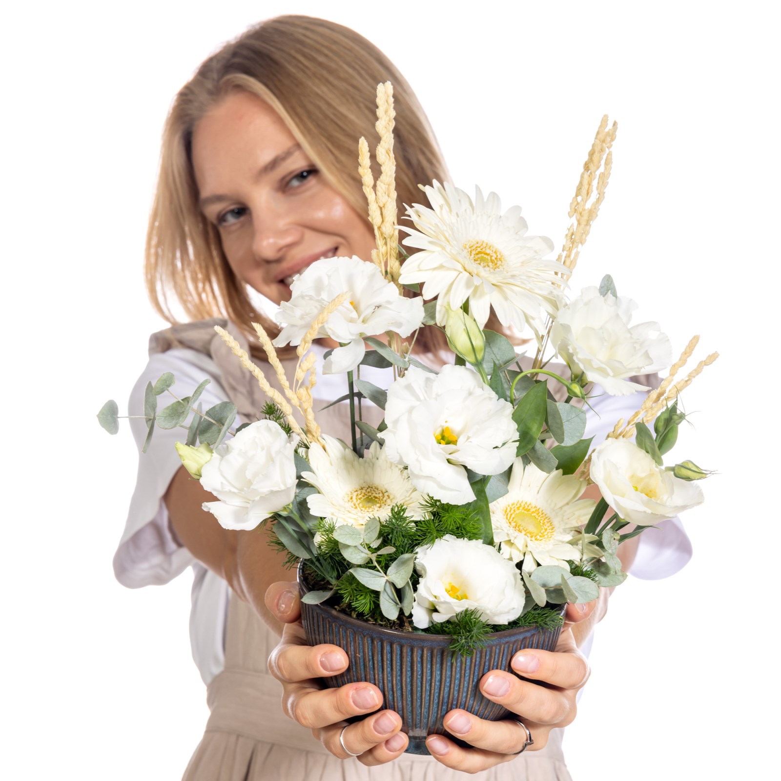 Pure Elegance Bowl Gerbera Aranjman