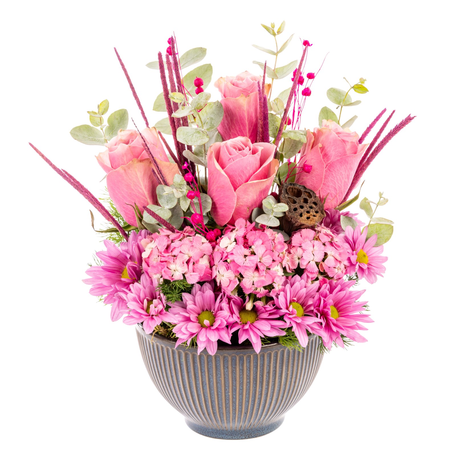 Pink Bliss Bowl Çiçek Aranjmanı