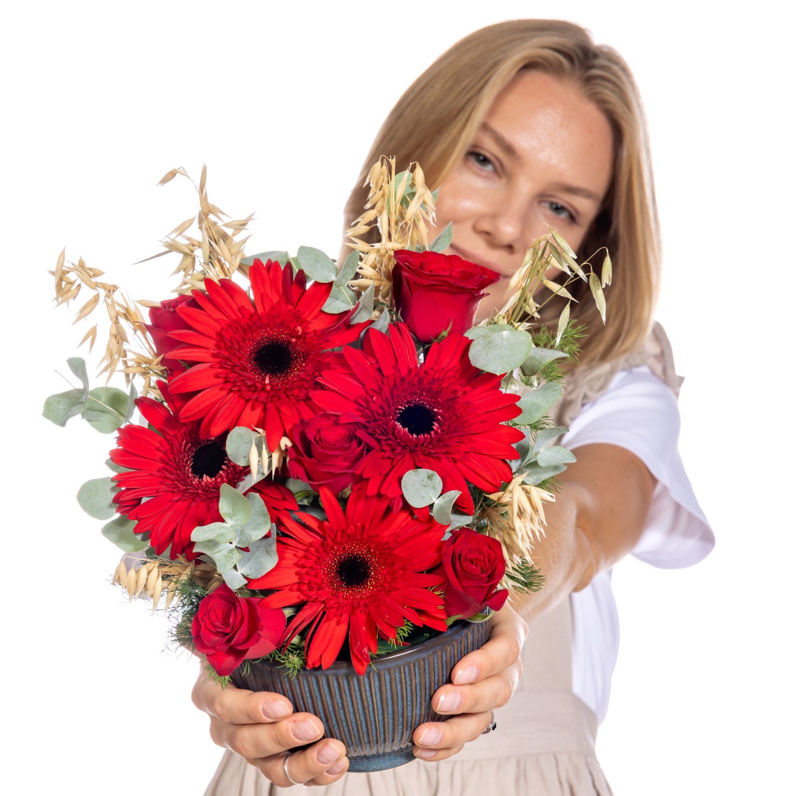 Red Motion Kırmızı Gerbera & Güller
