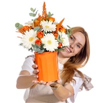 Orange Smile Gerberalar