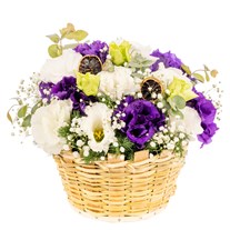 Violet Dream Renkli Lisyantus Sepeti