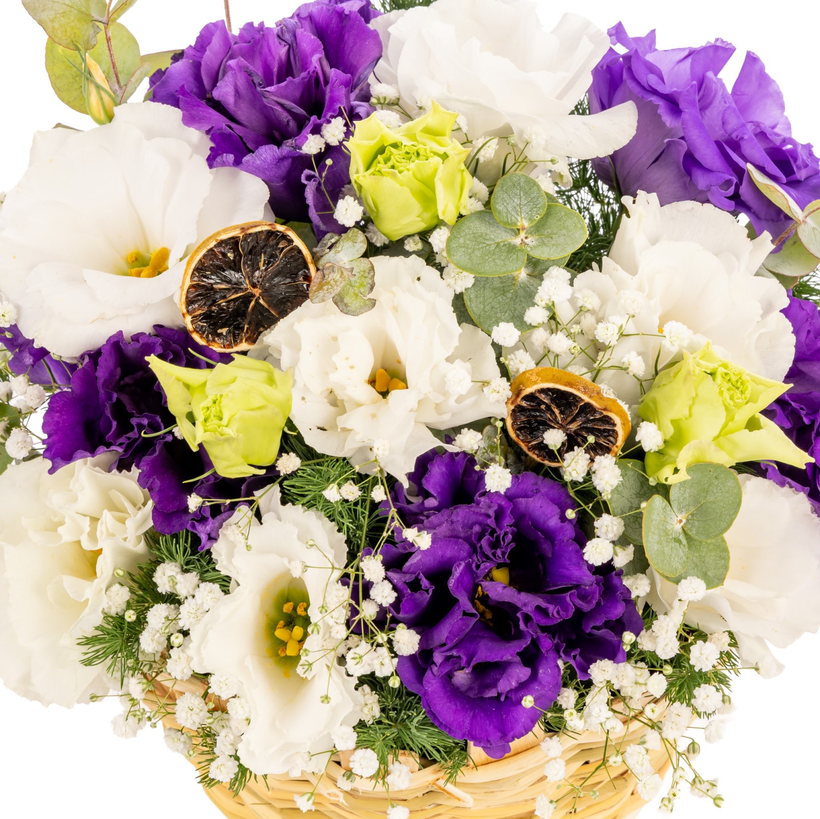 Violet Dream Renkli Lisyantus Sepeti