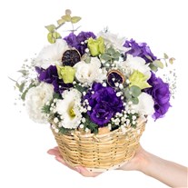 Violet Dream Renkli Lisyantus Sepeti