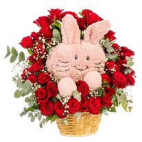 Sweet Bunny Gül Sepeti