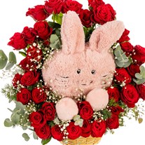 Sweet Bunny Gül Sepeti