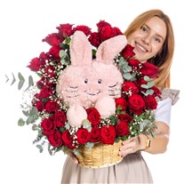 Sweet Bunny Gül Sepeti
