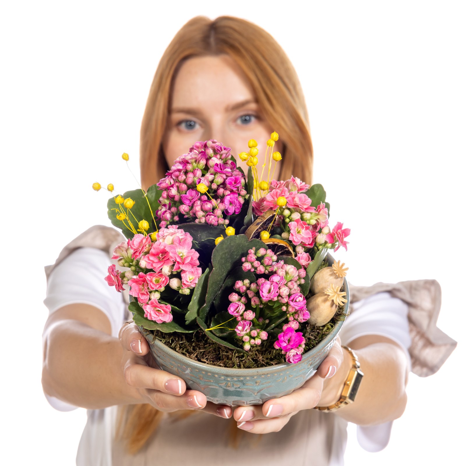 Pink Dream Dekoratif Kalanşo Kasesi