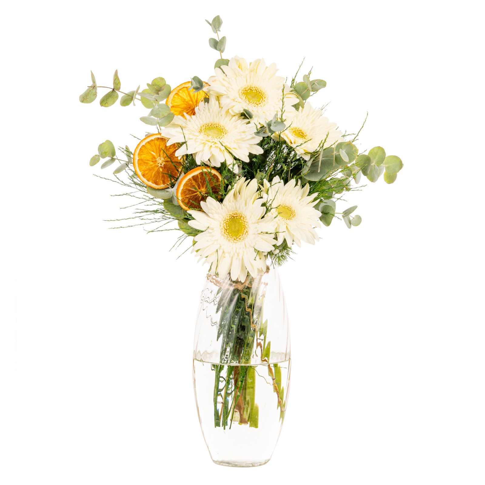 Citrus Melody Beyaz Gerberalar