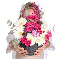 Pink Harmony Gül & Gerbera Aranjmanı