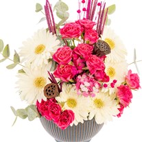 Pink Harmony Gül & Gerbera Aranjmanı