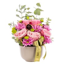Rosy Mood Pembe Gül Aranjmanı