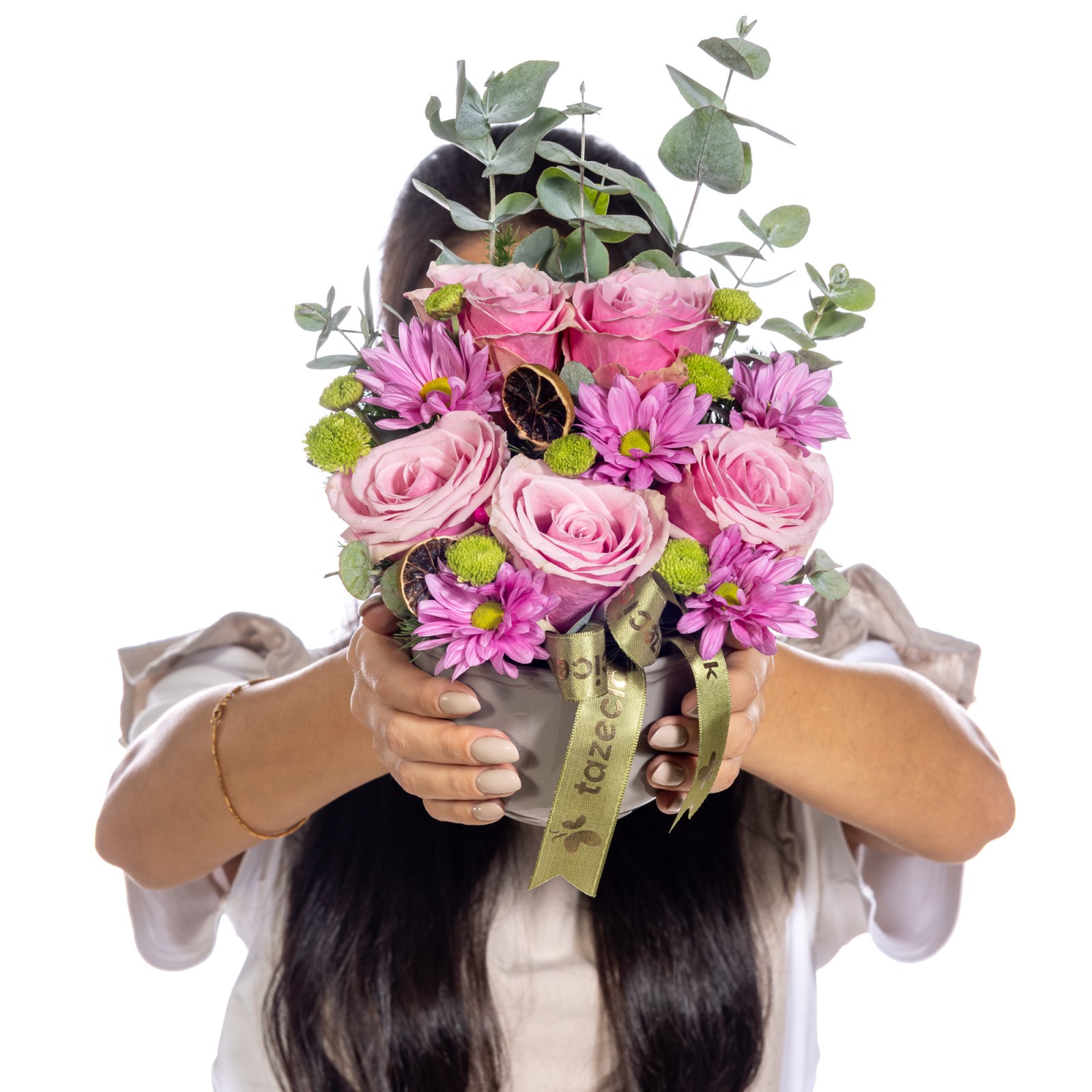 Rosy Mood Pembe Gül Aranjmanı